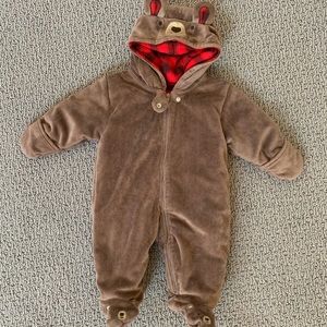 Baby Sherpa bunting bodysuit